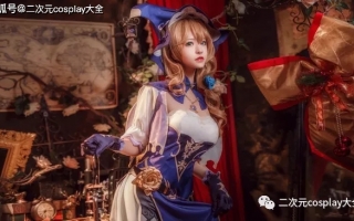 《原神》丽莎cos，优雅魅力女神，容貌好看到令人心醉